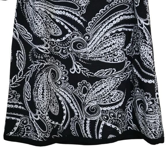 Sandra Darren Womens 8 A-Line Paisley Print Dress - Picture 5 of 9